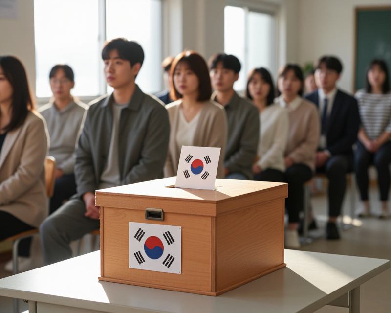 Korean Election Day Atmosphere