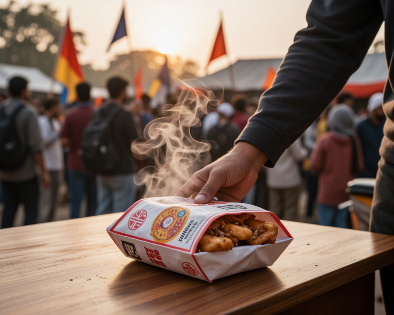 Delivery food support for protest