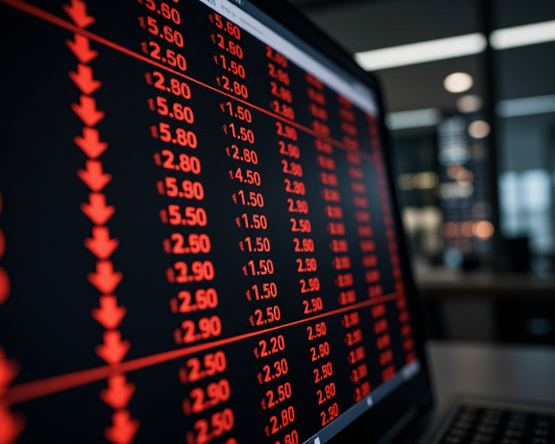 Stock Market Decline Concept