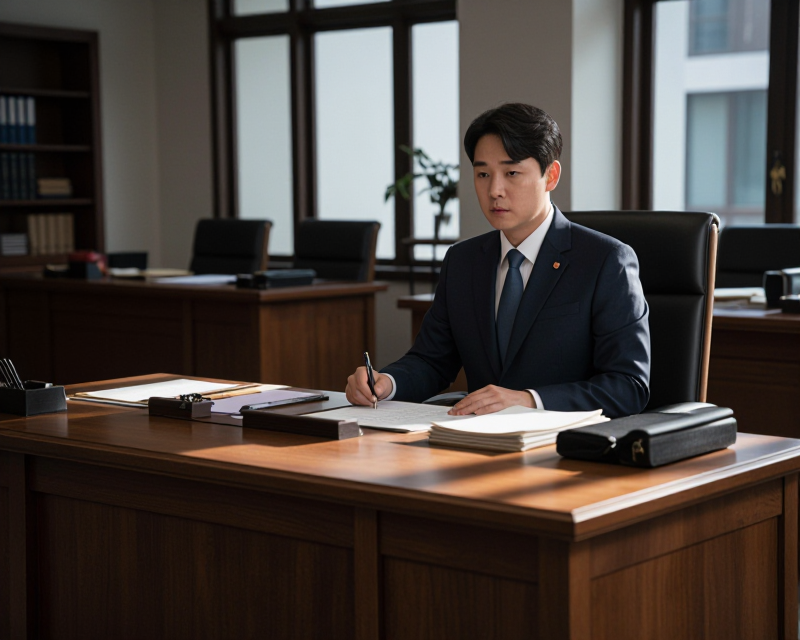 Solemn Government Office Atmosphere