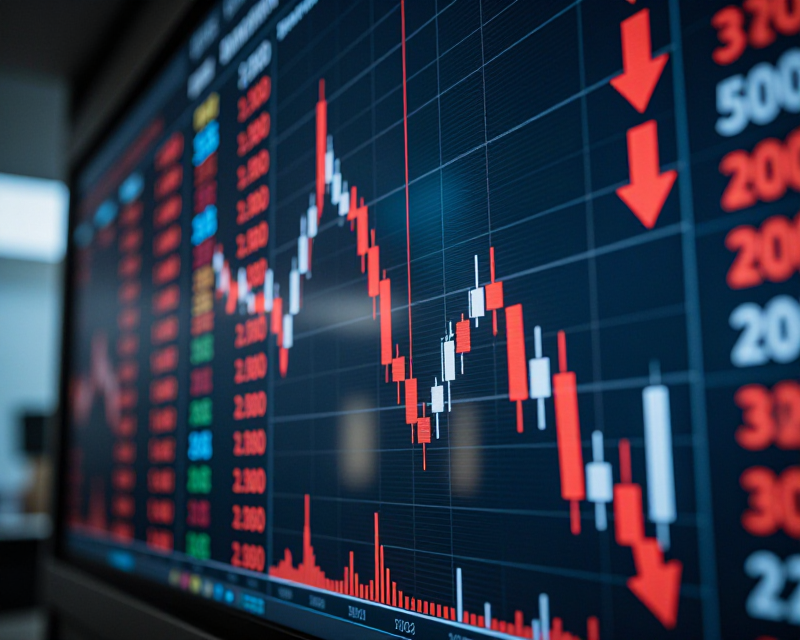 Stock Market Decline Concept