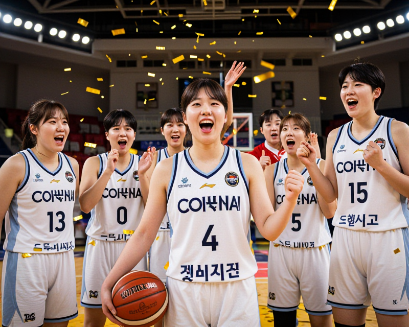 Victory Celebration in Basketball