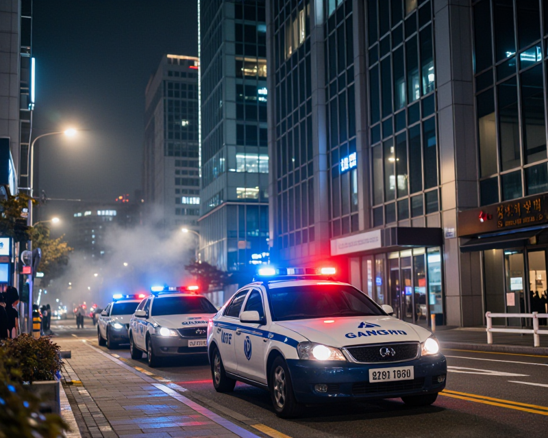 Seoul Night Police Scene