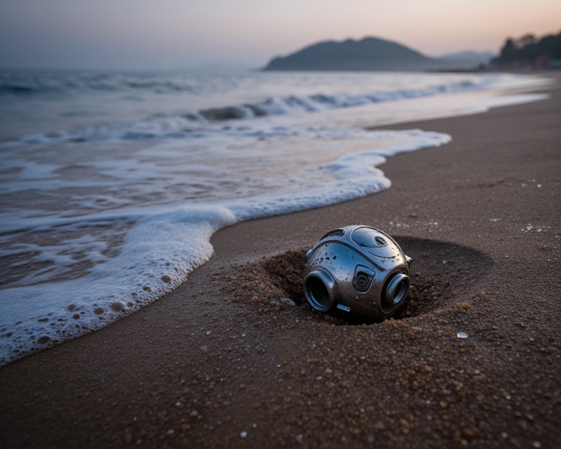 Mysterious object on Korean coastline