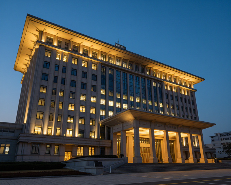 National Assembly Building at Twilight