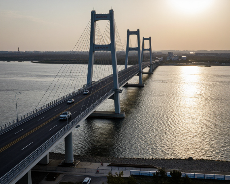 New Amnok River Bridge at Golden Hour